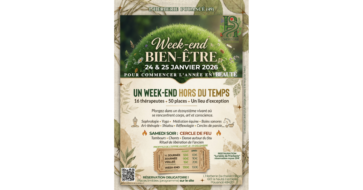 Lire la suite à propos de l’article 1er Week-end Bien-être à L&rsquo;Herberie