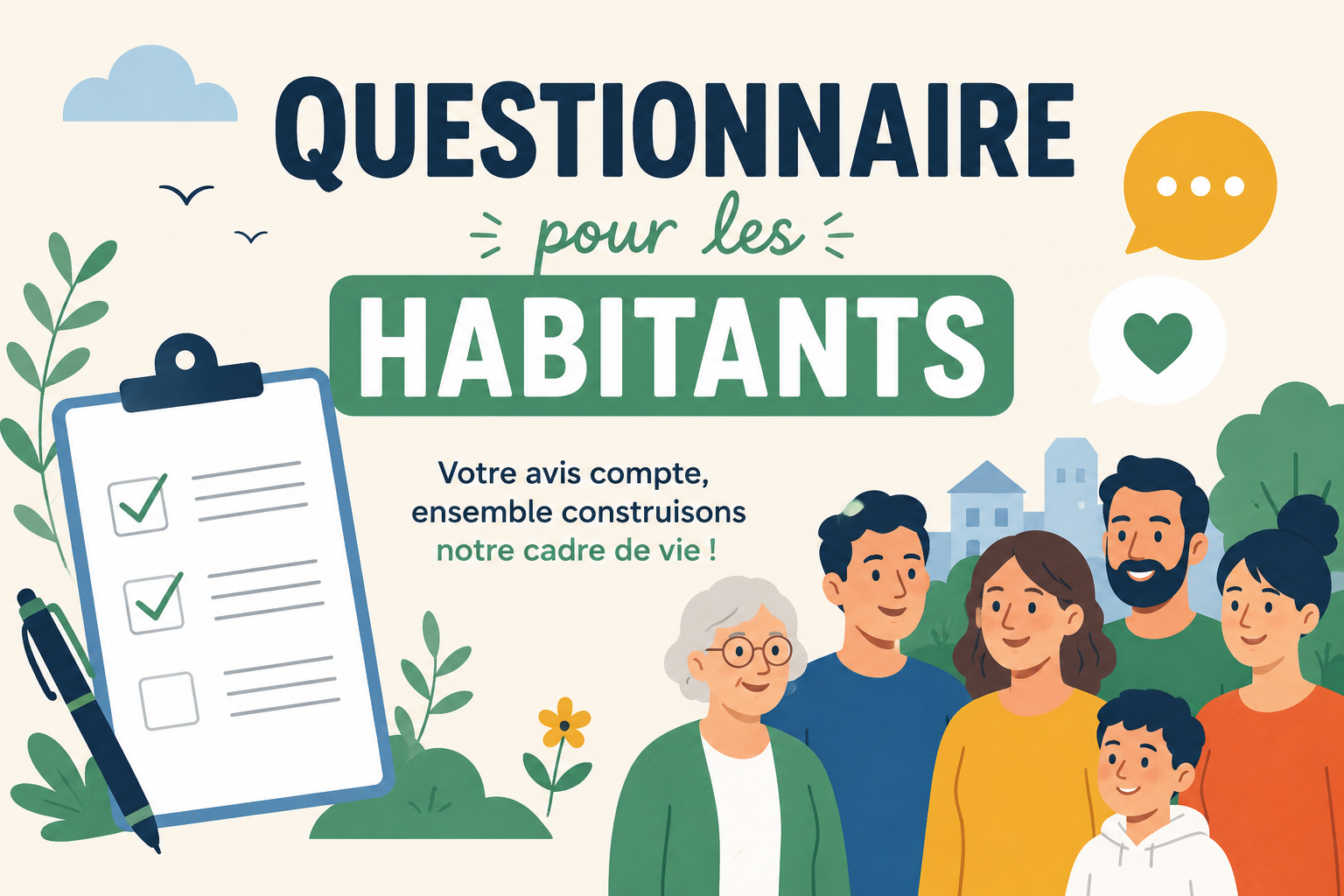 Questionnaire pour les habitants autour de l’Herberie